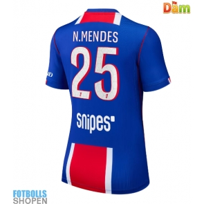 Billiga Paris Saint-Germain Nuno Mendes #25 Hemmatröja Dam 2026-27 Kortärmad